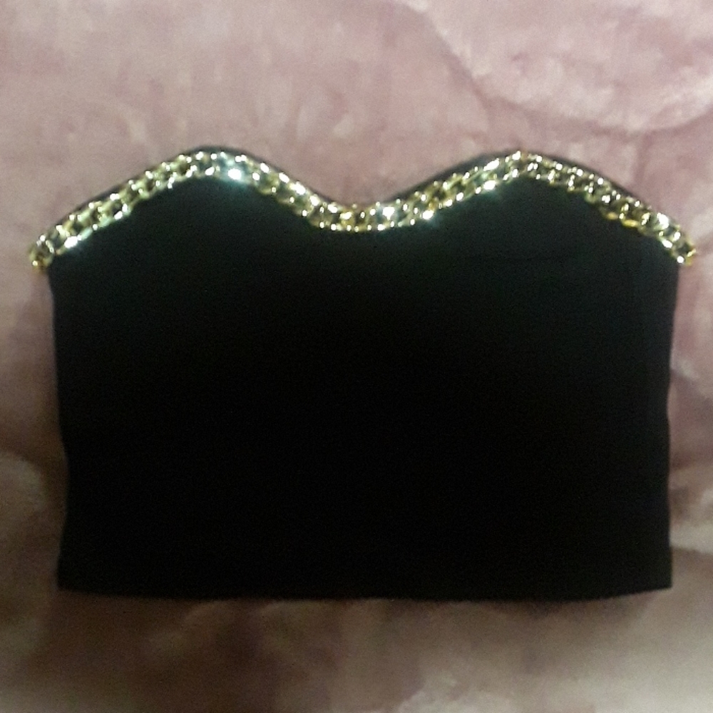 Gold chain top